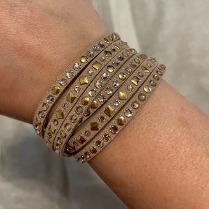 Michale Kors Leather Wrap Bracelet